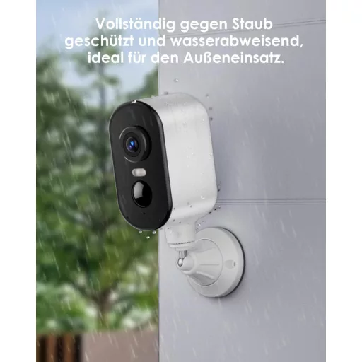 Cameră de Supraveghere Wireless CZEview 2K cu Acumulator, Rotire 300°, Vedere Nocturnă