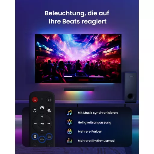 MEREDO 3.1 Soundbar sa subwooferom i RGB sinkronizacijom za TV i PC gaming