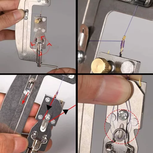 Kiuiom Rozsdamentes Horgász Csomózó Gép Gyors Kötéshez