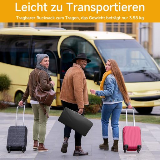 VISULAPEX 100 Inch Hordozható Vetítővászon Állvánnyal - 16:9 4K HD Összecsukható Vetítővászon Hordtáskával Otthoni Mozihoz, Kerti Filmezéshe