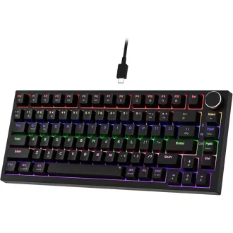   Newmen GM326 Mechanikus Gamer Billentyűzet 75% TKL USB-C LED