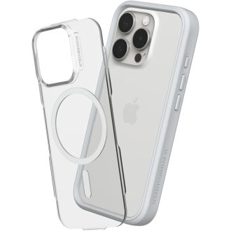   Ochranný kryt RhinoShield Mod NX MagSafe pre iPhone 16 Pro Max, modulárny, platinovo sivý, odolný voči pádu z výšky 3,5 m