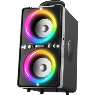   ODIOMX 200W Bluetooth zvučnik s LED svjetlosnim efektima, 105dB stereo bas, TWS uparivanje, brzo punjenje