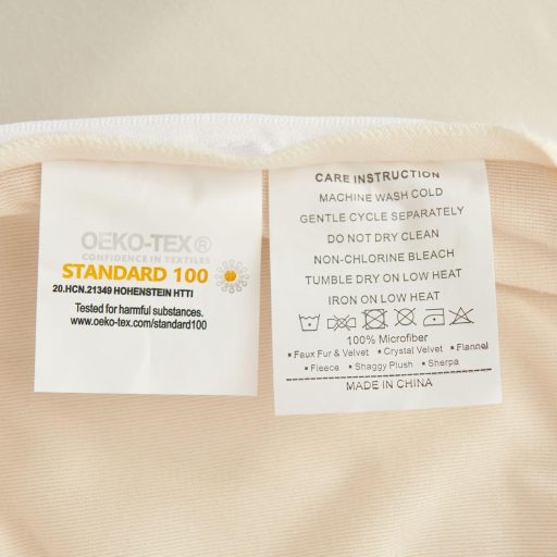 Freyamy Plüss Ágynemű Szett 135x200 cm 4 Részes Piros-Fehér Szív Mintás Műszőrme Puha Téli Ágyneműhuzat Cipzáras Takaróhuzattal és Párnahuza