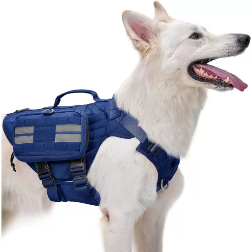 OneTigris Taktička Torba za Pse 2kom Molle Sustav Plava 23,5x13x5cm