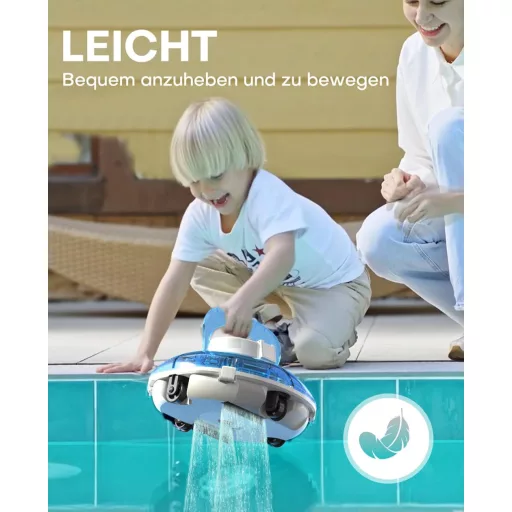 WINNY POOL CLEANER Winny 200 Medence Robot, Vezeték Nélküli Porszívó 75 Perc Üzemidő
