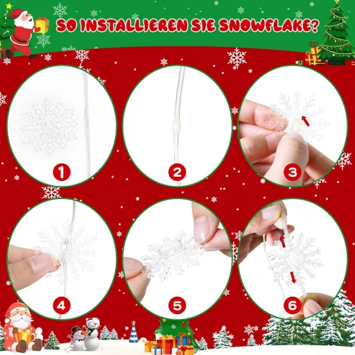 SOARFLY Vianočná okenná dekorácia svetelná clona - 120 LED farebné osvetlenie, 8 režimov, s diaľkovým ovládaním, 3m, vonkajšia-vnútorná dekorácia