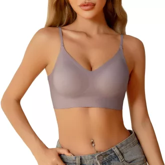   Vorvowry Hátul nyitott melltartó párnázott seamless láthatatlan kényelmes