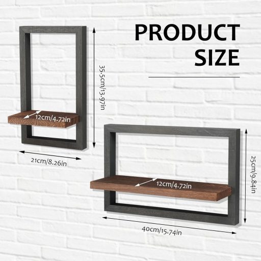 GAESHOW 2 darabos fa fali polc, lebegő polc, dekoratív polcok nappalihoz és hálóhoz