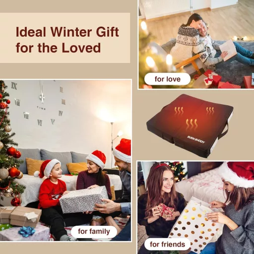 Vyhrievaný podsedák Bubbacare s ovládaním cez aplikáciu, 3 stupne teploty, kancelárska stolička/štadión/kemping/rybárčenie