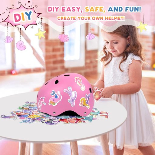 Cască de bicicletă pentru copii și tineret LeapBeast, mărimea S, mărime ajustabilă, MTB, trotinetă, roz