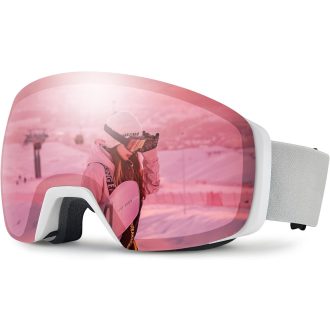   CARFIA tükrös síszemüveg női rózsaszín UV védelemmel kislányoknak