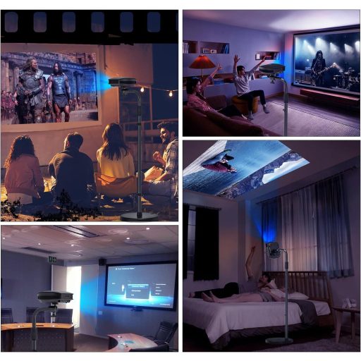 Jubor Stojan na projektor, 80-120 cm, výškovo nastaviteľný stropný držiak otočný o 360°