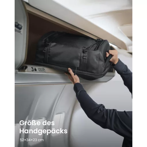 tomtoc 38L utazási hátizsák TSA zárral, 15,6-17,3" laptop, fedélzeti poggyász