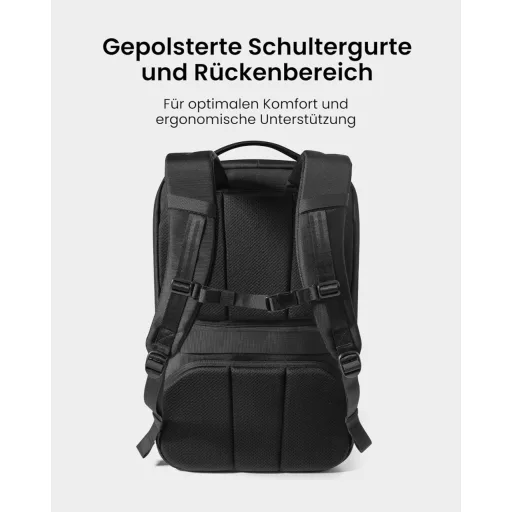 tomtoc 38L utazási hátizsák TSA zárral, 15,6-17,3" laptop, fedélzeti poggyász