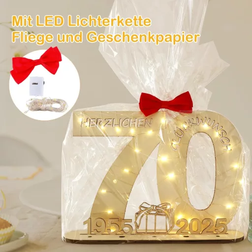 Seutgjie Dekoratív 70. Születésnapi Fa Vendégkönyv LED Fényekkel - Egyedi Ajándék Férfiaknak és Nőknek - Évfordulós Asztali Dekoráció

AI: I