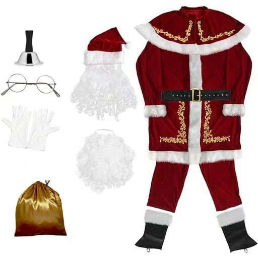 Licus Deluxe Mikulás Jelmez Férfiaknak 12 Részes Szett Farsangra