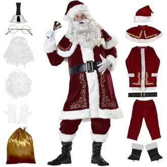   Licus Deluxe Mikulášsky kostým pre mužov, 12-dielna súprava na fašiangy