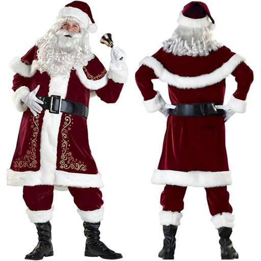 Licus Deluxe Mikulášsky kostým pre mužov, 12-dielna súprava na fašiangy