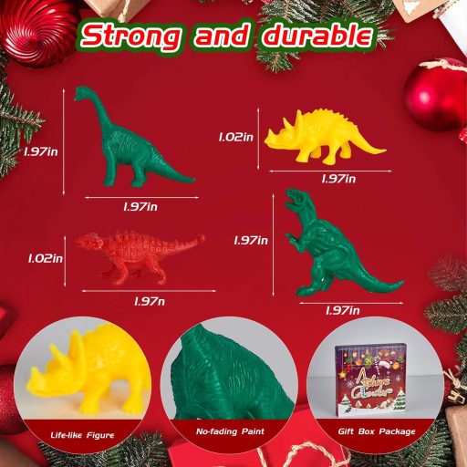 Douthfolle Dinoszaurusz Adventi Naptár 2025 - 24 Napos Karácsony Ajándék Fiúknak 3-8 Év