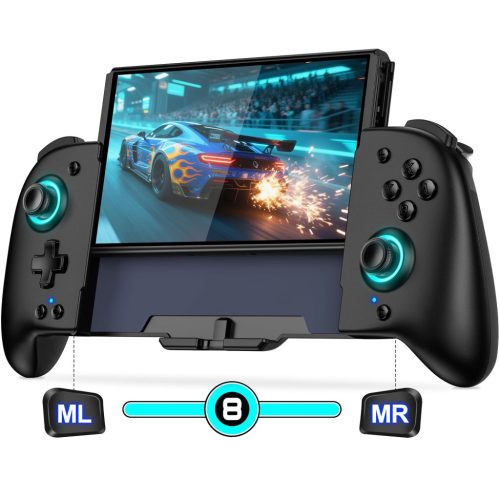 Controller Wireless Coogamefly pentru Nintendo Switch/OLED - Pro Controller Ergonomic cu Joystick Hall, Funcție Turbo și...