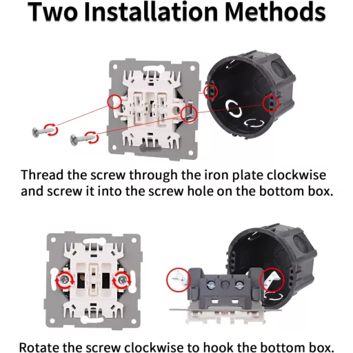 JIMEIDA fekete villanykapcsoló 1 pólusú 10A 250V sima felületű fali kapcsoló
