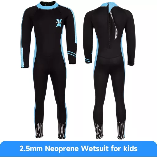 X-mAnTA Gyerek Neoprén Wetsuit 2.5mm Hosszú Ujjú Hidegvíz Úszás Szörfözés Búvárkodás