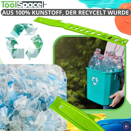 AJKA BIS Sada na miešanie farieb - 3 ks Zelená plastová miešacia tyčinka 35 cm - Na miešanie farieb, lakov, epoxidu, akrylu, živice a emulzií - Opakovane použiteľná