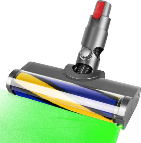 SpeHiate LED Padlófej Dyson V12 Detect Slim és V10 Digital Slim Porszívókhoz - Cserélhető Puha Görgős Kefe Kemény Padlóhoz, Láthatatlan Por 