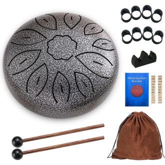   Sunshine smile 6-inčni čelični bubanj s jezičcima 11 tonova handpan udaraljka s batom