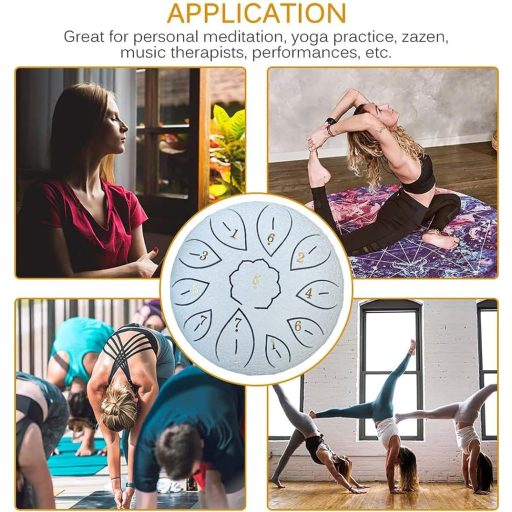 Sunshine smile 6 Inch 11 Tónusos Acél Nyelvdob Handpan Ütőhangszer Kalapáccsal