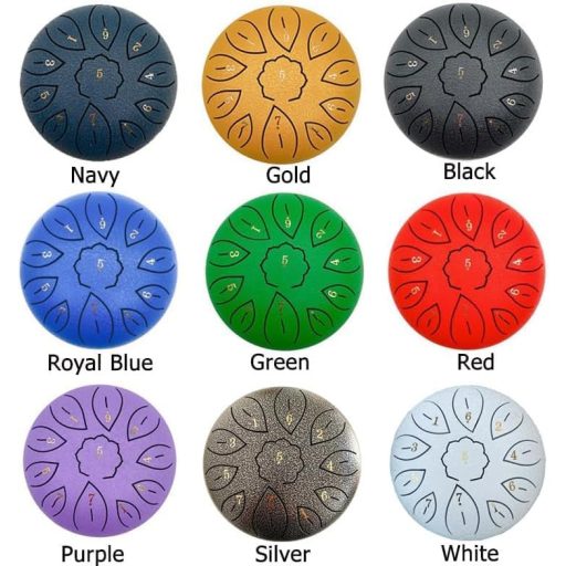 Sunshine smile 6 Inch 11 Tónusos Acél Nyelvdob Handpan Ütőhangszer Kalapáccsal