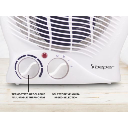 BEPER 2000W Kompakt Ventilátoros Fűtőtest Termosztáttal és Eco Móddal