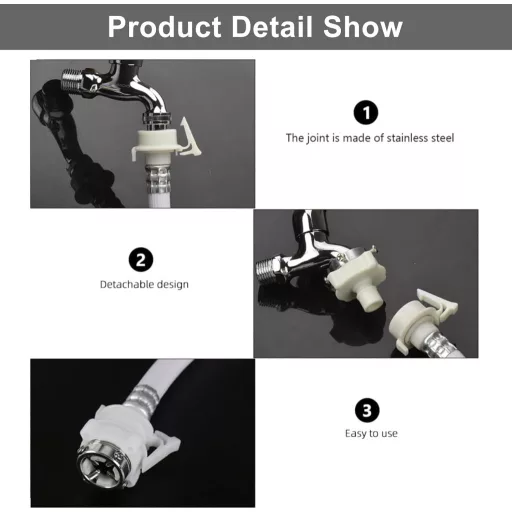 Furtun Mașină de Spălat Rakiuty 1,5m Clasic