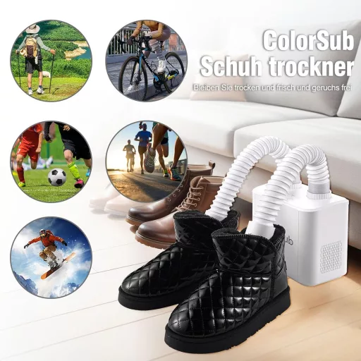 ColorSub elektromos cipőszárító 4 hőfokozattal, szageltávolítás, hordozható