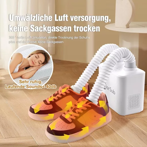 ColorSub elektromos cipőszárító 4 hőfokozattal, szageltávolítás, hordozható