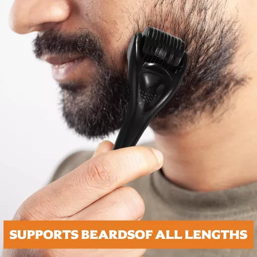 BieMian Beard Roller 0,5 mm Szakállnövekedéshez Microneedling Dermaroller