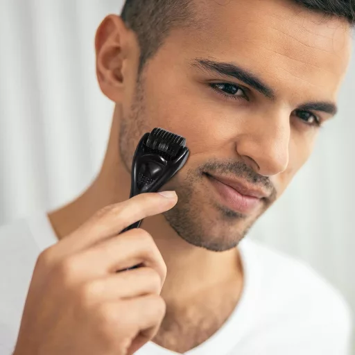 BieMian Beard Roller 0,5 mm Szakállnövekedéshez Microneedling Dermaroller