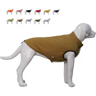   Lovelonglong vodootporni zimski prsluk za pse s gumbima i podstavom od flisa, boja kave, XL