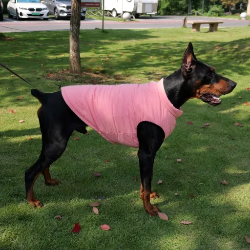 Lovelonglong Vízálló Téli Kutyamellény Fleece Béléssel Gomb Nélkül Pink XL