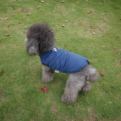 Lovelonglong Vízálló Téli Kutyakabát Fleece Béléssel Gombos Sötétkék XL