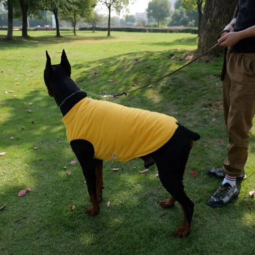 Lovelonglong Vízálló Téli Kutyamellény Fleece Béléssel Sárga 2XL
