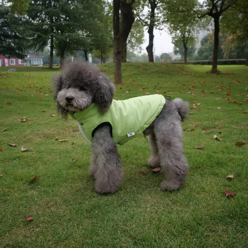 Lovelonglong Vízálló Téli Kutyamellény Fleece Béléssel Zöld 2XL