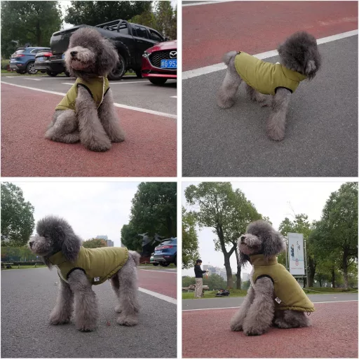 Lovelonglong Vízálló Téli Kutyamellény Fleece Béléssel ArmyGreen XL