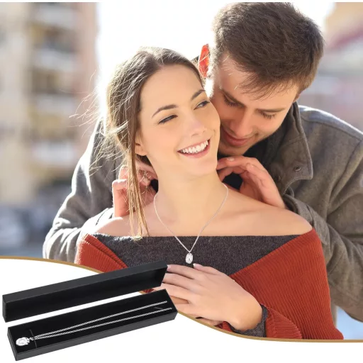 Set de 6 cutii pentru bijuterii Livdouyu, ambalaj negru cadou pentru cercei