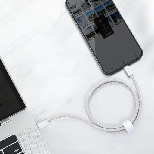 Nabíjací kábel XQO USB-C pre AirPods Max/Pro/4 a iPhone 16/17, opletený nylonový kábel