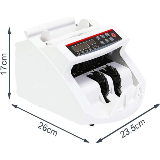 GC GLOBALCOMMERCE Hordozható Bankjegy Számláló és Hamis Pénz Detektor LED Kijelzővel