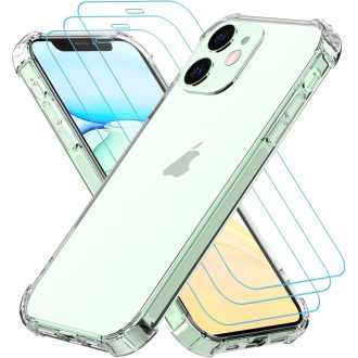   Totill iPhone 11 átlátszó tok 3 db edzett üveggel és pozicionálóval
