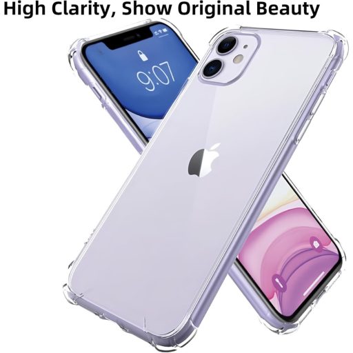 Totill iPhone 11 átlátszó tok 3 db edzett üveggel és pozicionálóval