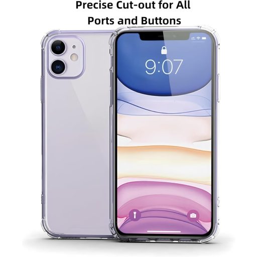 Totill iPhone 11 átlátszó tok 3 db edzett üveggel és pozicionálóval